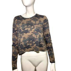 Boutique Brand Camo Long Sleeve Crop Top